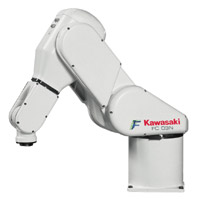 6 axis kawasaki robots are integrated by TQC