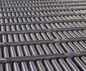 rtoller conveyor system for storage