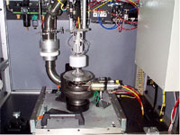 turbocharger in test machine